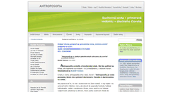 Desktop Screenshot of antroposof.sk