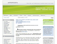 Tablet Screenshot of antroposof.sk